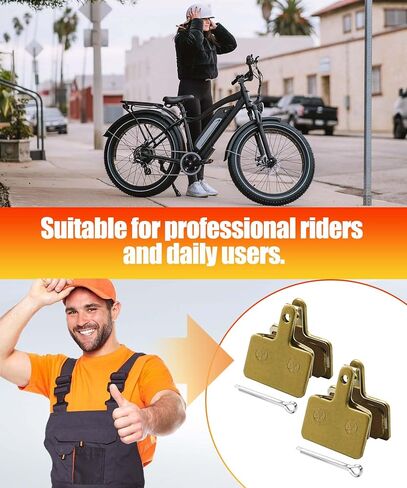 4 Pairs E-Bike Brake Pads Fits for Himiway D3 Cruiser,D5 Zebra,D7 Cobra,Escape,Big Dog,Rambler in Kuwait