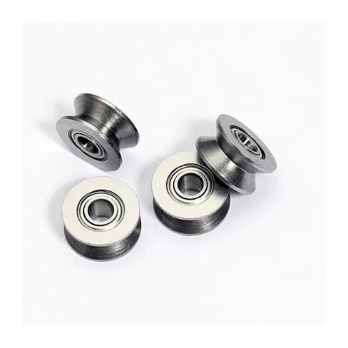 50/100pcs V624ZZ V624 624W 4x13x6mm V Groove Ball Bearing Roller Wheel for Guide Track 4 * 13 6mm(Carbon Steel,100Pcs) in Kuwait