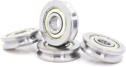Power Transmission Products 4Pcs V Groove Sealed Ball Bearing 10x35x9 10x35x11mm Pulley Wheel Bearings V4.1/2.1 V4/1 Guide Track Rlooer(103509V4.2 2.1 4PCS) in Kuwait