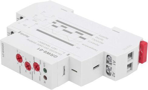 Temperature Control Relay, AC/DC 24V-240V DIN Rail Temperature Controller Thermostat GRW8-01 16A with Sensor Probe Heating and Cooling Mode in Kuwait