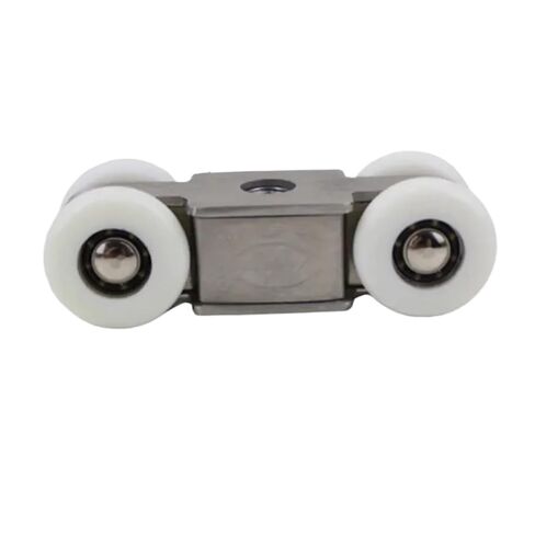 4 Wheels Stainless Steel Pulley Runner for Kitchen Bathroom Glass Wood Slide Door Crane Pulley Moving Door Crane Rail Pulley in Saudi Arabia