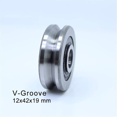 Roller Bearings V124219 V Groove Sealed Ball Bearing 12x42x19mm Pulley Wheel V4/4 5/4 6/4 7/4 8/4 Guide Track Rlooer(124219V4 4 2PCS) in Kuwait