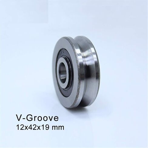 Roller Bearings V124219 V Groove Sealed Ball Bearing 12x42x19mm Pulley Wheel V4/4 5/4 6/4 7/4 8/4 Guide Track Rlooer(124219V4 4 2PCS) in Kuwait