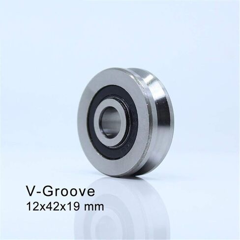 Roller Bearings V124219 V Groove Sealed Ball Bearing 12x42x19mm Pulley Wheel V4/4 5/4 6/4 7/4 8/4 Guide Track Rlooer(124219V4 4 2PCS) in Kuwait