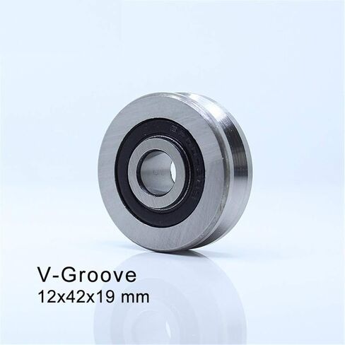 Roller Bearings V124219 V Groove Sealed Ball Bearing 12x42x19mm Pulley Wheel V4/4 5/4 6/4 7/4 8/4 Guide Track Rlooer(124219V4 4 2PCS) in Kuwait
