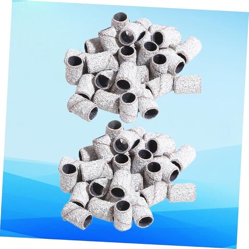 100pcs Nail Sanding Bands Sanding Caps for Nail Art Gel Polish Remover Professional Manicure Sleeves in Kuwait