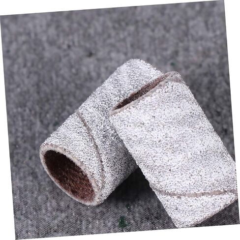 100pcs Nail Sanding Bands Sanding Caps for Nail Art Gel Polish Remover Professional Manicure Sleeves in Kuwait
