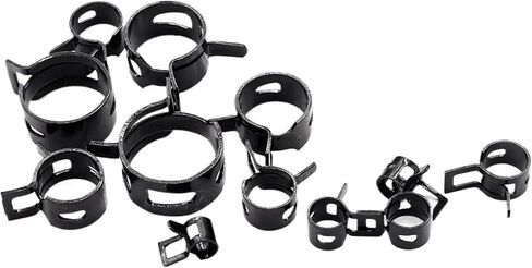 Hose clamps, Applicatio 2 Sets Spring Clip Hose Clamps Assortment Kits Silicone Vacuum Pipe Clamp 7-18mm Low Pressure Air Tube Hoop in Kuwait