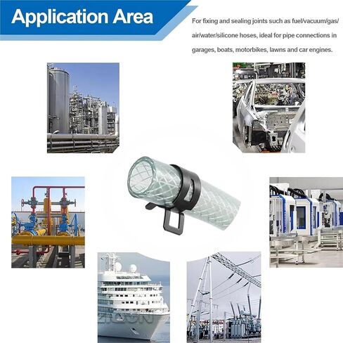 Hose clamps, Applicatio 2 Sets Spring Clip Hose Clamps Assortment Kits Silicone Vacuum Pipe Clamp 7-18mm Low Pressure Air Tube Hoop in Kuwait
