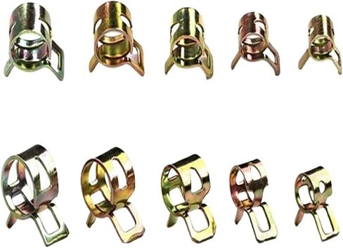 75Pcs 6mm/7mm/8mm/9mm/10mm for Choose Fuel Spring Clip Vacuum Silicon Hose Clamp Autos Oil Water Tube in Kuwait