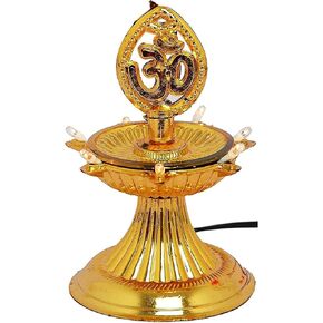Iram Layer Electric Peacock Deepak Plastic Light Pooja Diya LED Light Mandir Diya for Home Temple Decor Electric Diya 1PC (Layer 1) in Saudi Arabia