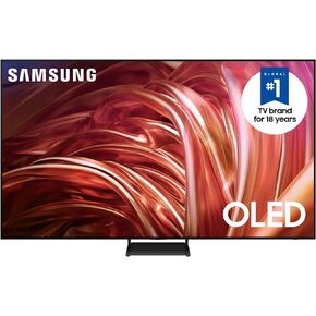 تلفزيون سامسونج الذكي 65 بوصة OLED 4K S85D Series HDR الذكي مع Dolby Atmos، صوت تتبع الكائنات، تصميم محيطي، مسرع الحركة، محسن العمق الحقيقي، Alexa مدمج (QN65S85D، موديل 2024)