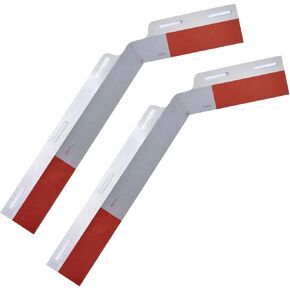 قطعتان من ألواح عاكسة من الألومنيوم مقاس 24 بوصة من BHTOP مع شريط عاكس لمقطورة نصف شاحنة، وتحذير للسلامة من رفرف الطين in Kuwait