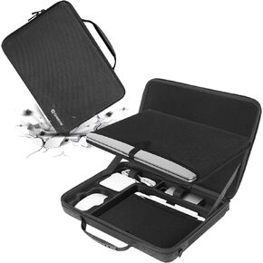 Smatree Hard Shell Carrying Case for 16inch MacBook Pro 2022 Newest/9.7 inch Apple iPad, MacBook Pro 16inch Sleeve, MacBook Pro 16 inch Case A1990, Laptop and Table Bag.