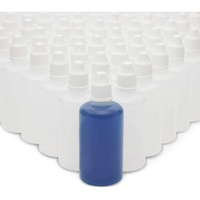 Bright Creations Squeezable Dropper Bottles (1.6 oz, White, PE, Pack of 50)