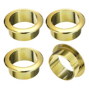 uxcell 4Pcs Cable Hole Cover, 1-3/8 inch(35mm) ABS Office Desk Cable Wire Cord Grommet Cable Cord Organizer for Office Desktop Wire, Gold