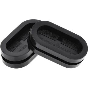 uxcell Rubber Grommet Oval Double-Sided Mount Size 27 x 13 mm for Wire Protection 4pcs