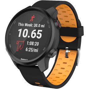 ISABAKE Watch Band for Garmin Vivoactive 3/3 Music/Forerunner 245/245 Music/645/645 Music/Venu Sq/Vivomove HR,20mm Soft Silicone Replacement Strap for Garmin Smart Watch Accessories