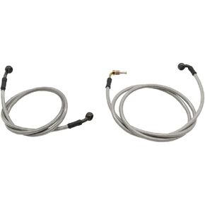 Steel Braided Front and Rear Brake Pipeline Replacement for RZR S 800 RZR 4 800 RZR XP 900 RZR 570 RZR XP 4 900
