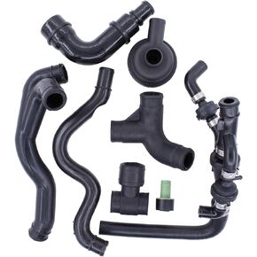 MOTOKU Engine Crankcase Breather Vent Hose Pipe Valve Set for Audi A3 TT VW Jetta Seat Skoda 1.8L
