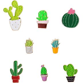 8 قطع الصبار المينا دبابيس دبابيس الأزهار لطيف زهرة التلبيب دبابيس دبابيس دبوس شارات للفتيات النساء الملابس حقائب الظهر السترات القبعات أكياس in Kuwait