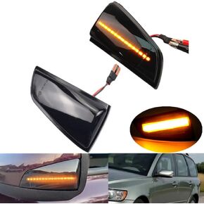 Led Dynamic Turn Signal Side Mirror Sequential Indicator for Vo-lvo V50 2004-2008 Prefacelift for Vo-lvo S40 2004-03/2007 Prefacelift Volvo C70 2006-2009 (Black)