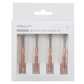 Creality Unicorn Quick-Swap Nozzle Kit for K1C, Ender 3 V3, 3D Printer High Speed Tri-Metal Steel-Tipped Copper Nozzle and Titanium Alloy Heatbreak Quick-Swap Nozzle Kit for K1C, Ender 3 V3