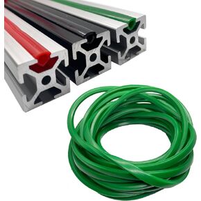 8Meters Black T Slot Aluminum Profile Flat Seal Slot Cover,Dust Protection Soft Cover Seal Strip for 2020 Series/1010 Series 6mm Slot Aluminum Extrustion Profile (6mm Slot-8M, Black, 1)