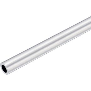 uxcell 6063 Aluminum Round Tube, 15mm OD 10mm Inner Dia 400mm Length Pipe Tubing for Industry DIY Projects