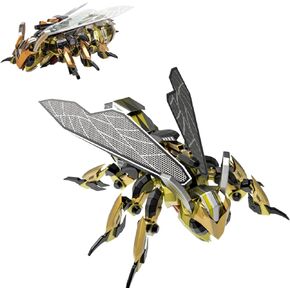 3D Metal Puzzles for Adults: Northern Giant Hornet Metal Model Kits, 3D Metal Puzzle Mechanical Wasp Building Blocks, Difficult DIY for Assembly, Birthday Gifts for Men,Creative Handmade Toys