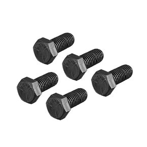 uxcell 5/8"-11x1" Carbon Steel Hex Head Screw Bolts Fastener Black 2pcs
