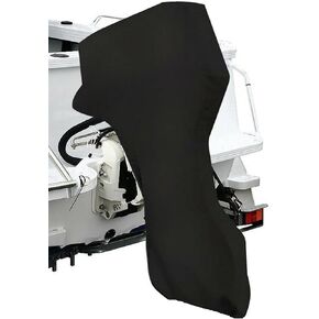 ConPus Boat Motor Covers 60HP - 100HP - 150HP Full Outboard Motor Cover with 600D Heavy Duty Oxford Fabric + Extra PVC Coating,Waterproof Outboard Engine for Mercury Motor Cover Boat 60hp 100hp 150hp