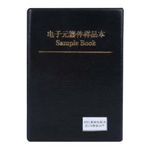 Resistor Sample Book, Black Plastic 0201 170 Value Resistors Assortment Kit for Electronic Professionals or Enthusiasts
