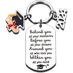Graduation Gifts for Her Class of 2024 Graduation Keychain for Him Her 2024 Graduation Gifts for Her College Graduation Gifts Seniors Students Master Graduates Teacher Keychain Bulk Daughter Son