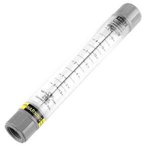 Plastic Tube Water Flow Meter Liquid Rotameter Flowmeter 0.5‑5 GPM / 1.8‑18 LPM Widely Used for Water Gas Liquid Pipeline Industrial