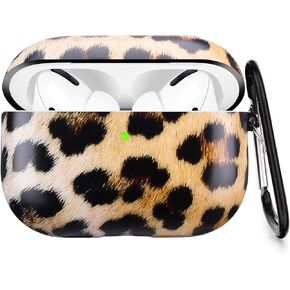Airpods Pro Case - YOMPLOW White Marble Protective Hard Case Cover Skin Portable & Shockproof Women Girls with Keychain for Apple Airpods Pro Charging Case (Pure White Marble)