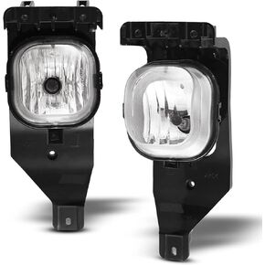 Fog Lights for for FORD F250/ 350/450/ 550 (SUPER DUTY) 2005-2007, FORD Excursion 2005 Fog Lamps Replacement 1 Pair with Bulbs- H10 12V 42W (Clear Lens)