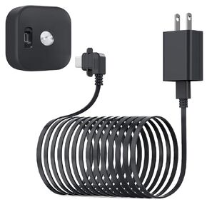 Itramax 20FT Power Cable and Adapter Compatible with Blink Outdoor 4 Camera,Flat USB C Blink Outdoor 4th Gen Charging Cord,Waterproof Charger Extension Wire for New Blink Outdoor 4 Camera Black 6M 25