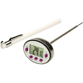 SP Bel-Art, H-B DURAC Calibrated Electronic Stainless Steel Stem Thermometer, -40/232C (-40/450F), 127mm (5 in.) Probe (B60900-1600)
