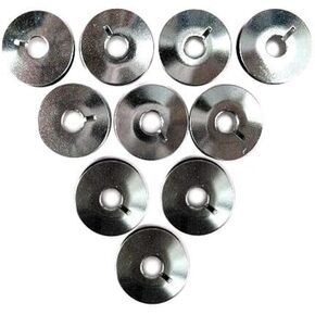Cutex 10 Metal Bobbins for Singer 206, 206K, 306, 319 Industrial Sewing Machines