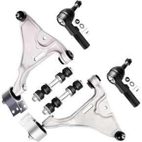 6pc Set Front Suspension Kit Outer Tie Rod End Sway Bar Lower Control Arm and Ball Joint Replacement for Buick Lucerne,for Cadillac DTS