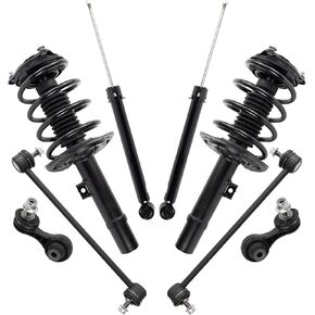 TRQ Front and Rear Suspension Kit Compatible with 2016-2021 Honda Civic