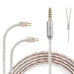 okcsc 0.78 2PIN to 3.5mm 4 Core Upgraded Replacement Earphones Cable IEM Cable for Astell&Kern Diana/Final A3000/A4000/A5000 64 Audio U12t/U18t IEMs 3.94FT