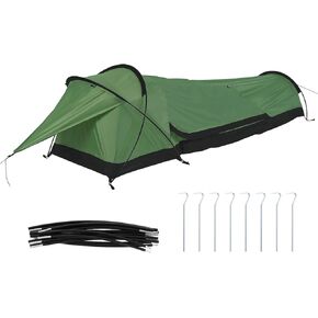 الظهر Bivy خيمة التخييم في الهواء الطلق خفيفة الوزن شخص واحد خيمة صيد في الهواء الطلق بقاء الفضاء توفير مقاوم للماء 1 رجل خيمة in Kuwait