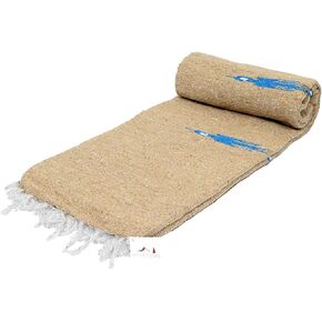Open Road Goods Tan/Khaki Thunderbird Thick Yoga Blanket or Throw - Made for Yoga!