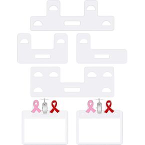 12 Pieces Badge Buddy Topper Badge Buddy Pin Holder for Nurse Doctor Student Staff ID Card Medical Pins Display fit Vertical Horizontal Badge Holder（No Charm, Reel or ID Included）