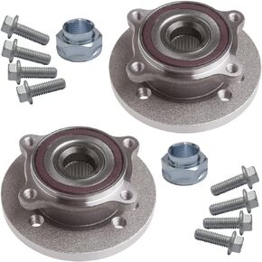 KEYOOG 2Pcs 513226 Front Wheel Hub and Bearing Assembly Fit For 2002 2003 2004 2005 2006 Mi-ni Cooper