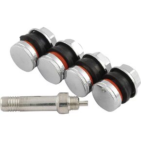Allstar Performance ALL44137 Steel Flush Mount Style Valve Stem, (Pack of 4)