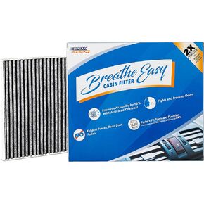 Spearhead Odor Defense Breathe Easy AC & Heater Cabin Filter, Fits Like OEM, Up to 25% Longer Lasting w/Activated Carbon (BE-709)