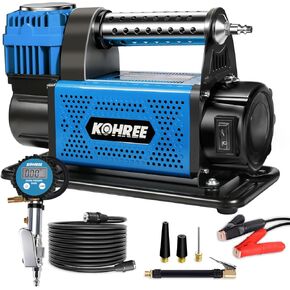 Kohree 12V Air Compressor, 7.06 CFM Portable Air Compressor Heavy Duty with Digital Pressure Gauge, Max 150 PSI 12 Volt Tire Inflator AirCtrl Air Pump for SUV Tire, 4x4 Vehicle
